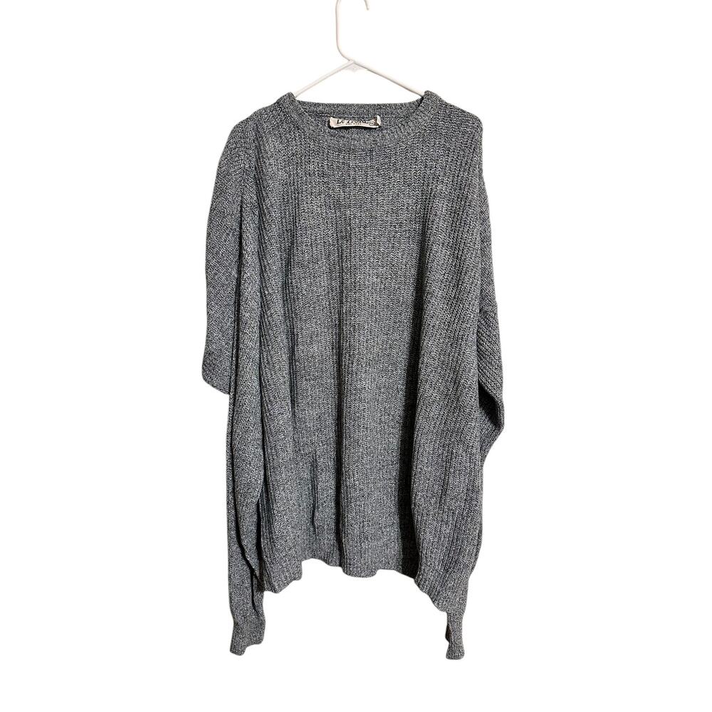 Le TIGRE Tall Man Gray Vintage Sweater Size XXL Made in U.S.A.